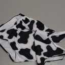 Cartoon Pattern Kids Girls Bathing Suits One Piece Swimsuit Soft & Quick Dry, (11-12 Years, Milk Cow)