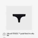 Organic Basics Women's Soft Touch Thong Underwear (XX-Large, Black)