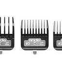 Andis 33640 BG-Series Premium Metal Clip Comb Set - Provides Sharp Cutting Blades with Long-Lasting Performance,  7 Different Sizes Black