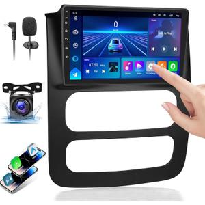 【4G+64GB】Car Radio Stereo for Dodge Ram 1500 2500 3500 2003 2004 2005,Android 13 Wireless Carplay&Android Auto with 9" IPS Touchscreen Radio Support Real-Time GPS/Voice Control/WiFi/AHD Camera/SWC/FM