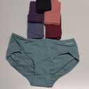 TANSTC Womens Underwear Low Rise Cotton Hipster Panties Soft Stretch Briefs Breathable Ladies Underpants 6 Pack (Medium)