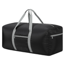 Foldable Duffle Bag for Travel - 30 inch / 75L Large Spare Travel Duffel Bag Lightweight with Trolley Sleeve - Black