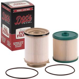 Doc's Diesel Fuel/Water Separator DGF430+DGF401 | Compatible with RAM 6.7L Cummins 2500, 3500, 4500, 5500 2019-2024 | Replaces 68157291AA, 68436631AA Doc's Diesel Fuel/Water Separator DGF430+DGF401 | Compatible with RAM 6.7L Cummins 2500, 3500, 4500, 5500 2019-2024 | Replaces 68157291AA, 68436631AA