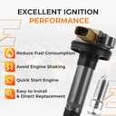 Autoexact Ignition Coil Packs and Iridium Spark Plugs Kit Fit for Ford 2011-2016 F-150 13-16 Explorer 15-24 Transit 250 350 Taurus Flex Expedition Lincoln Navigator V6 3.5L, Replaces UF646 6509 6 Sets