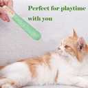 3 Pack Puff Stick Cat Catnip Toys with a Storage Box, Funny Cat Chew Toys Teething Interactive Catnip Filled with 100% Pure Organic Catnip for Indoor Cats