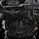 2 x AIKATE Men's Tactical Belt, Heavy Duty 1.5' Nylon Battle Belt with Quick Release Aluminium Buckle, Black, S-XL (Black, M)