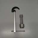 DURATECH 10 "-17" Telescoping Basin Wrench with 1-3/8" to 2-1/2" Large Jaw Capacity & Tub Drain Remover Wrench Aluminum Alloy Drain Removal Tool, Dual Ended