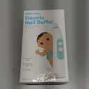 Frida Baby Electric Nail Buffer | Safe + Easy Baby Nail File, Baby Nail Clippers + Nail Trimmer Kit for Newborn, Toddler, Children's Fingernails/Toenails, 4 Buffer Pads, LED Light, Storage Case, White