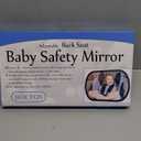 Baby Car Mirror, Safety Car Seat Mirror for Rear Facing Infant, Clear Wide View, 360Rotation, Easily Observe the Baby Move, Secure, Shatterproof, Crash Tested and Certified (Black)