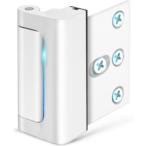 Home Security Door Reinforcement Lock Upgraded Front Door Locks for Kids Safety Withstand 800 lbs Metal Child Proof Door Latch Lock for Inside Door Top Extra Flip Lock High Deadbolt Lock Home Defender