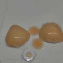 Ultra Push up Sticky Bra Pads Inserts | Double Sided Adhesive Bra Inserts | Stick on Bra for Sports Bra Swimsuit (Large, Beige)