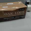 Kiln Dried Oak Firewood Bark Free Hardwood Logs for Pizza Ovens Fire Pits Fireplaces Clean Hot Burning Lights Quickly 8in 15lbs