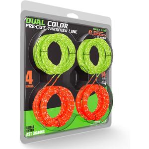 YWTESCH 4 Pack AL2420PD 0.095 Replacement Twisted Trimmer Lines Compatible with All EGO 15-Inch String Trimmers, 56 FT Dual Color Pre-Cut Heavy Duty Weed Wacker String for EGO Line Trimmers
