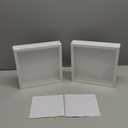 8x8 White Shadow Box Frame Display Case (2 Packs) with Letter Stickers, Display Case Box for Memorabilia, Baby Items, Wedding Memories, Crafts, Tickets and Photos