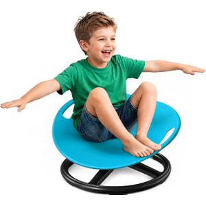 Spinning Chair for Autistic Kids, 360° Sensory Swivel Chair with Metal Base