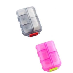Homezo Pill Case, Homezo 10 Grids Pill Case, Portable Small Weekly Travel Pill Organizer, Portable Pocket Pill Box Pill Container (2Pcs)