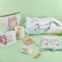 Horse Gift for Women,9pcs Gifts Set for Horse Lovers, Birthday Present with Throw Blanket,Coffee Mugs,Novelty Socks,Make up Bag,Stickers