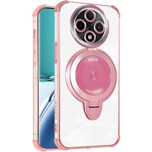 Clear Case for Xiaomi Redmi 14C 4G, Military Grade Protection Slim Phone Cases Shockproof Flexible TPU Transparent Anti-Scratch Cover for Xiaomi Redmi 14C 4G.Bumper Pink