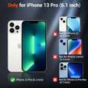 SUPFINE Magnetic for iPhone 13 Pro Case (Compatible with MagSafe) (Military Grade Drop Protection) Translucent Matte Shockproof Phone Case,Black