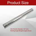 409 Steel 5'' Inch OD Straight Exhaust Pipe Mandrel Tubing Pipe 48" / 4 Ft Long Custom Fitment For Exhaust System