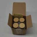 Glass Spice Jars with Bamboo Airtight Lids - (4 Pack) - 4 oz Square Spice Bottles with Shaker Lids - Clear Empty Shaker Seasoning Jars with Preprinted Spice Jars Labels for Spice Rack, Drawer, Cabinet