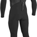 O'Neill Men's Epic 3:2mm Back Zip Full Wetsuit, Durable Warmth with Good Flexibility for Surfing and All Water Activities (Black, Medium)