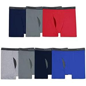 Fruit of the Loom Men's Coolzone Boxer Briefs, Moisture Wicking & Breathable, Assorted Color Multipacks,3 XL,6 pcs
