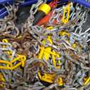 Snow-Chains Easy Install Tire-Chains, One-Pull Fit Design Tire Snow Chains For Passenger Cars, Sedan, SUVs, Emergency Winter Tire Traction Car Tires 215 225 235 245 255 265 - Set Of 2 (KN120)