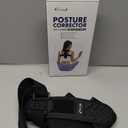 Posture Corrector for Women and Men, Back Brace Adjustable Upper Posture Support, Back Support, Comfortable Back Straightener Support for Clavicle Support, and Providing Pain Relief from Neck (Large) (Black)