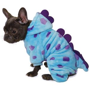 Dinosaur Costume for Small Dogs and Cats, Dog Hoodies Cold Weather Coat,Dog Pajamas for Christmas Halloween (Blue)
