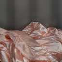 MOVE OVER Satin Comforter King Size 8 Pieces Pink Silky Satin Comforter Set with Sheet Set Luxurious Pink Ruffled Bedding Comforter Set Super Silky Soft Silk Like Satin Bed Set for All Season