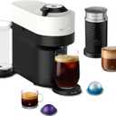 Nespresso Vertuo Pop+ Coffee and Espresso Maker by Breville with Milk Frother, Coconut White