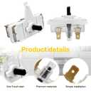 Showingo WE4M416 Dryer Push-to-Start Switch Replacement for GE Hotpoint Dryer Start Switch Replaces WE4M352 WE4M367 1811209 AP4980900 PS3487190 AH3487190 EA3487190