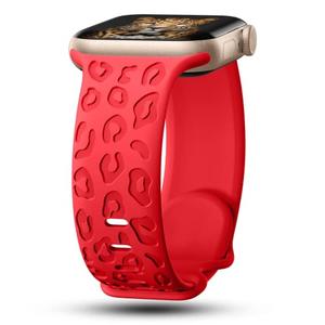 CreateGreat Leopard Engraved Bands Compatible with Apple Watch Band 42mm 44mm 45mm 46mm 49mm Women, Cheetah Silicone Strap Compatible with iWatch Series 10 9 8 7 6 5 4 3 2 1 SE Ultra,Red CreateGreat Leopard Engraved Bands Compatible with Apple Watch Band 42mm 44mm 45mm 46mm 49mm Women, Cheetah Silicone Strap Compatible with iWatch Series 10 9 8 7 6 5 4 3 2 1 SE Ultra,Red