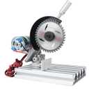 RATTMMOTOR 5" Mini Table Saw for Craft Q99-7 Multipurpose Portable Small Hobby Table Saw Cutting Machine 110-220V, 0-45° Angle Adjustable, 997 Motor 18000RPM for Crafts