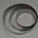 Cake Ring Set, 3 Packs Round Cookie Cutter, Stainless Steel, Silver, 4/6/8 Inch