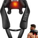 Cordless Neck and Back Massager with Heat, Upgarded Adjustable Width Electric Deep Tissue 4D Kneading Massage, Shiatsu Shoulder Massage Pillow for Body Muscle Pain Relief, Gifts for Mom Dad