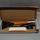 EcoNour 27" Aluminum Ice Scrapers for Car Windshield | Car Snow Scraper Window and Snow Brush with Ergonomic Foam Grip Winter Accessories (Orange)