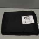 Obstal Black Tablecloth Fitted for 6ft Rectangle Table - Water Resistant Polyester Table Cover for Indoor/Outdoor Use, 72x30 inches