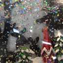 Christmas Snow Globe Lantern Water Glittering Santa's List with Music& Timer, USB Lined/Battery Operated Lighted Lantern for Christmas Festival Decoration Gifts