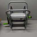 YESTAR Metal Garden Hose Reel Cart Hold 130 FT-5/ 8" Hose, Portable Water Pipe Holder for Outside Hose Storage