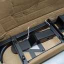 Heavy Duty Golf Cart Rear Seat Safety Grab Bar with 2 Inch Trailer Hitch for EZGO Club Car Yamaha, U-Shape Handrail with Reflective Triangle, Black Steel Fits Metal Footplates for Family Stability