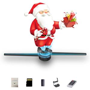 3DhologramFan,16.5in 3DhologramFan Holographic Projector Supports Wifi Connection 234 HD LED Portable Design 42CM 3d Led Fan Display Contains 1500 Videos for Store, Bar, Events, Trade Shows, Parties