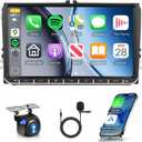 9-Inch 4G+64G Radio for VW Volkswagen Seat Golf Passat Jetta Beetle Radio Car Stereo with Wireless Carplay Android Auto,5.0 Bluetooth 32EQ,1280x720P IPS Touch Screen, FM/RDS GPS WIFI HD Backup Camera