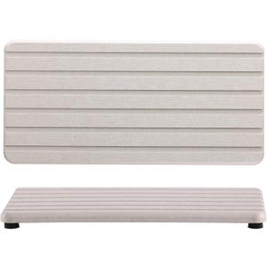 NiuYichee 2 PCS Water Absorbent diatomite Coasters, 8.3" x 4" Water Absorbing Stone Tray for Sink, Stone Drying mat for Kitchen Counter, Stone soap Tray Used for Hand Soaps & toiletries & Plants