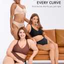 LUCKMEEY Bras for Women No Underwire Wireless Bras - Seamless Push Up Full Coverage Bralettes Comfortable Everyday Bra (Beige) Medium