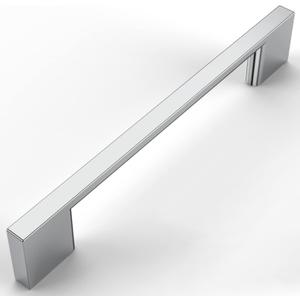 Amerdeco 10 Pack Polished Chrome Cabinet Pulls 5 Inch(128MM) Hole Centers Kitchen Cabinet Handles Cabinet Hardware Kitchen Handles for Cabinets Cupboard Handles Drawer Pulls ZH0060