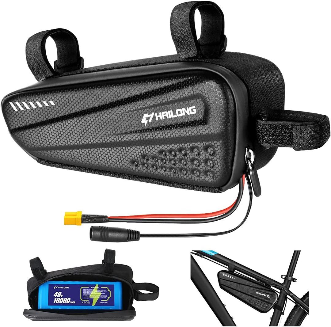 H HAILONG 48V 10000mAh EBike Battery/36V Battery 12AH 36V 8Ah, Electric Bike Lithium ion Battery with Waterproof Case fit for 250W 350W 500W 750W Motor