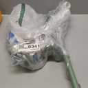 HMVPL Flower Floor Lamp for Living Room, Vintage Floor Lamp with 2 LED 5W Blubs, Foot Switch, Green Standing Lamp with Acrylic Shade, Unique Floral Tall Lamp for Living Room Bedroom Corner Office