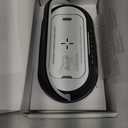 COLSUR Bluetooth Speaker with Wireless Charger, FM Radio, Dimmable LED Night Light, Stereo Sound Dual Wireless Speakers, 2500mAh Portable Speaker for Home Decoration, Bedroom, Office, Gift (Black)